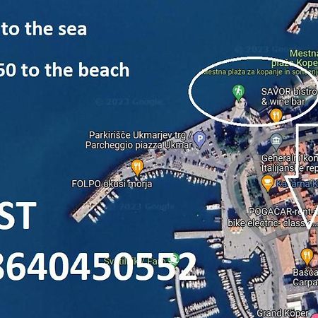 Ferienwohnung Koper Step To The Sea Exterior foto