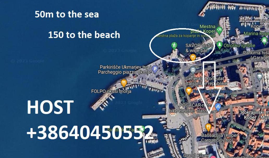 Ferienwohnung Koper Step To The Sea Exterior foto